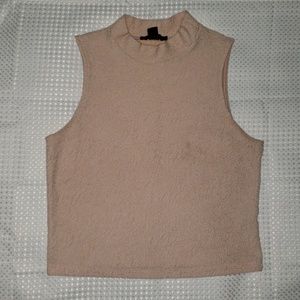 Forever 21 Peach Sleeveless Crop Top